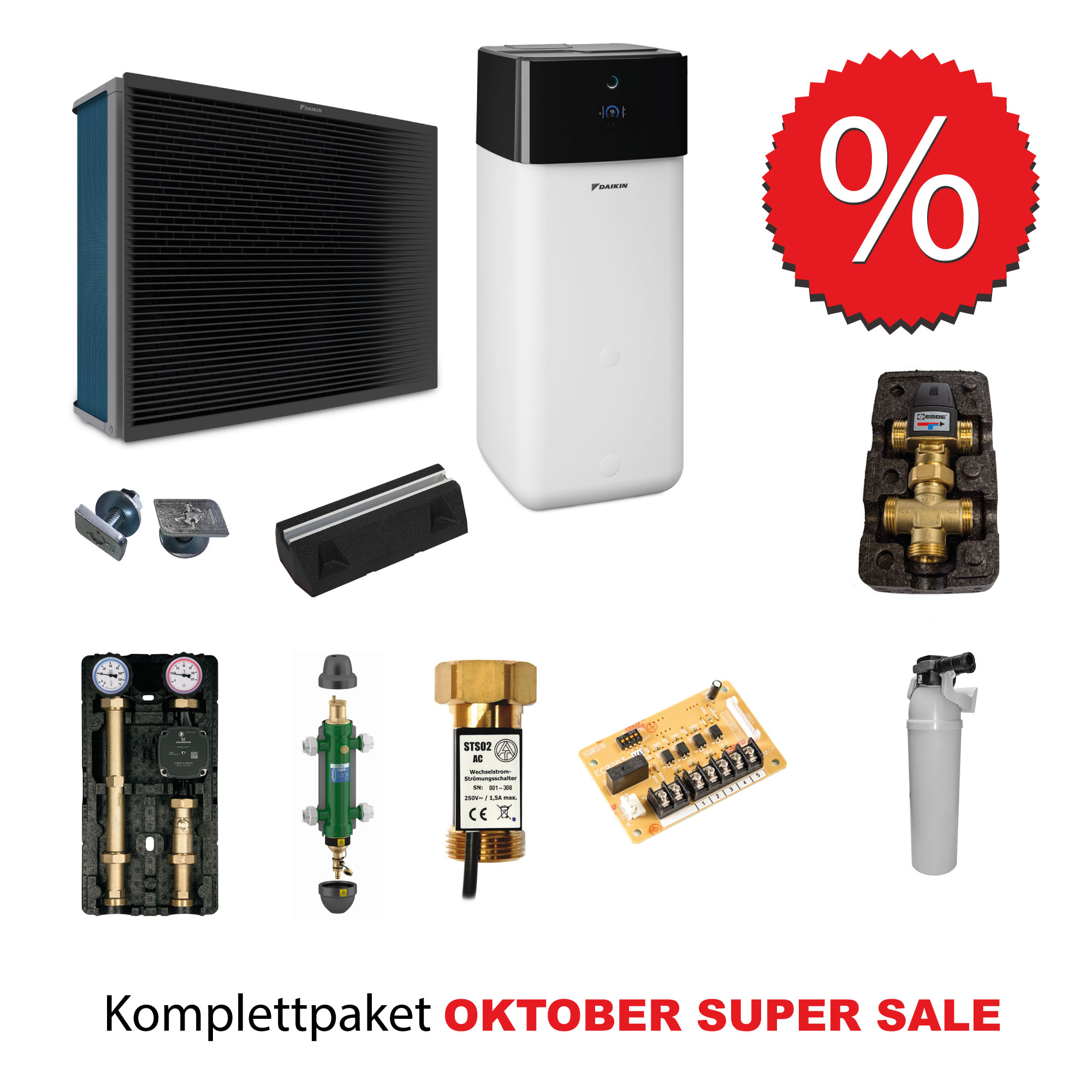 Daikin Altherma 3 H HT BG 14 ECH2O 500l H/K Komplettpaket